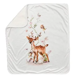 Prekrivač za bebe sa motivom bamija-80x90 cm