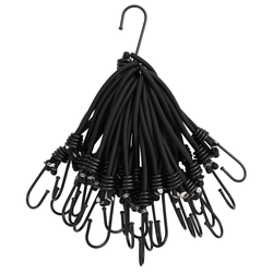 vidaXL Bungee elastična vrv s kavlji 25 kosov 17 cm