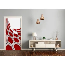tulup.si Nalepka na vratih 3d abstrakcija 95x205 cm