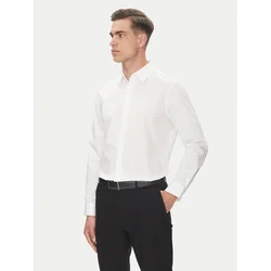 Calvin Klein Srajca LV04LB148G Bela Slim Fit