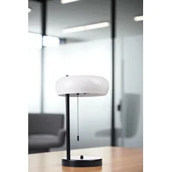 Opviq Stona lampa Smith, Belo-crna