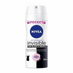 Nivea Invisible Black & White Clear antiperspirant u spreju (Clear 48h Anti-transpirant) 100 ml