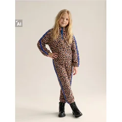 Sinsay - Jogger pantalone sa leopard dezenom i bočnim trakama - braon