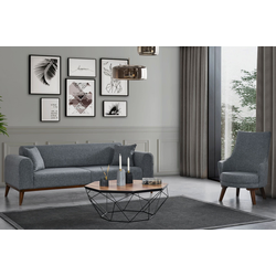 Atelier del Sofa Fotelja Cofi 87x102x72cm Svetlosiva