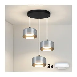 Brilagi - LED RGB prigušiva luster AURA LUX 3xGX53/14W/230V Wi-Fi Tuya crna/zadimljena