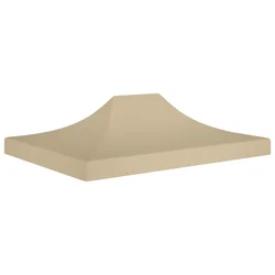 Krov za šator za zabave 4,5 x 3 m bež 270 g/m2