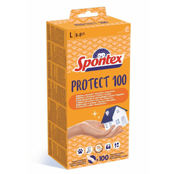 Rukavice za jednokr. upotrebu Protect 100 vel. L 100/1 Spontex