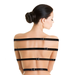 Ouch! Full Body Bondage Belts Black