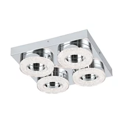 Eglo Fradelo zidna/plafonjera/4, led, 4x4w, hrom/kristal