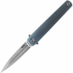 MKM-Maniago Knife Makers Flame Framelock Dagger Blue