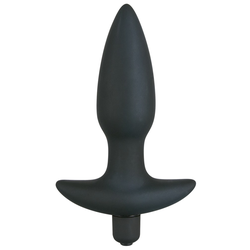 Black Velvets Silicone Vibrating Plug Medium