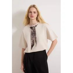 Trendyol Milla Ženska majica TWOSS26TS00057, Bež
