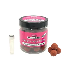 Vaba v obliki kroglic STRAWBERRY CREAM 16 mm + booster