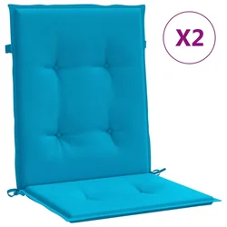 Jastuci za vrtne stolice 2 kom plavi 100 x 50 x 3 cm od tkanine