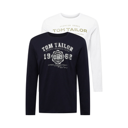 TOM TAILOR Majica, modra, bela