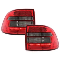 OEM Kristalna LED štop svetla Porsche Cayenne (03-07), Zatamnjena, Crvena