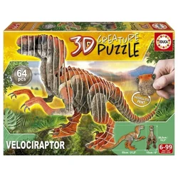 Puzle Velociraptor 3D Creature