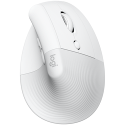LOGITECH Lift for MAC Vertical Ergonomic Mouse - OFF-WHITE/PALE GREY
