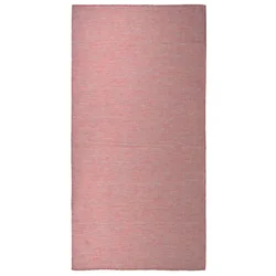 Vanjski tepih ravnog tkanja 100 x 200 cm crveni