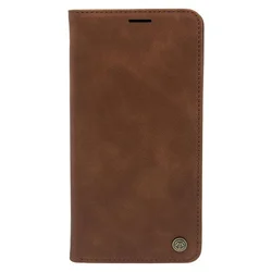 LEATHER RETRO FLIP Maska za telefon za Samsung A03S tamno, Braon