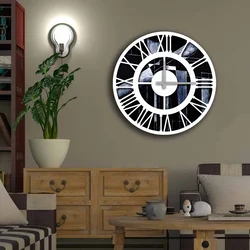 Opviq MDF Zidni sat 50cm Šareni