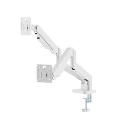 MA-DA2-06-W Gembird Podesivi dupli stoni drzac za monitor, tilt, 17-32 max.10kg White