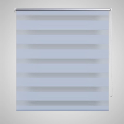 vidaXL Rolo bijele zavjese sa zebrastim linijama 70 x 120 cm