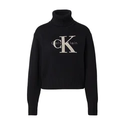 Calvin Klein Jeans Pulover CHENILLE kit/črna