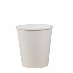 Papirnati lončki za vroče napitke 100 ml beli 50 kosov