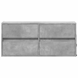 Zidni TV ormarić s LED svjetlima boja betona 100x31x45 cm