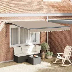 Tkanina za tende Bež 350 x 250 cm Poliester