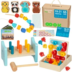 Tooky Toy Box XXL Montessori izobraževalna senzorična škatla 7 v 1 19-21 mesecev