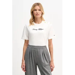 TOMMY HILFIGER Majica  črna / bela
