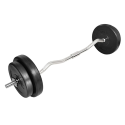 VIDAXL Curl uteži 30kg