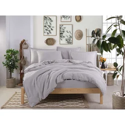 Lessentiel Maison Komplet posteljine Muslin, 200x220 cm, Sivi