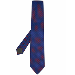 Canali - adjustable dotted tie - men - Blue