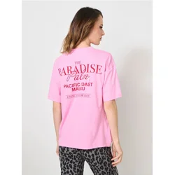 Sinsay - Majica sa printom na leđima - roze