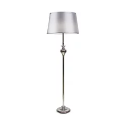 Prima Podna Lampa Chrome 1X60 E27 Silver Lampshade