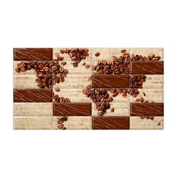 MASTER Panel 3D PVC 480x955mm zrna kafe