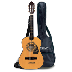 Bontempi Drevená gitara 92 cm s popruhom cez rameno s taškou