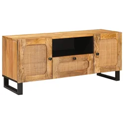 TV ormar s ladicama Smeđa 105 x 33 x 46 cm Čvrsto drvo manga