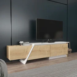 HANAH HOME TV polica Zonas Sapphire Oak White