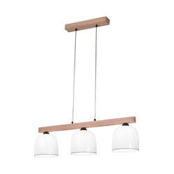 Kolarz A1352.83.Gr - Luster na sajli NONNA 3xE27/60W/230V hrast/bela/siva