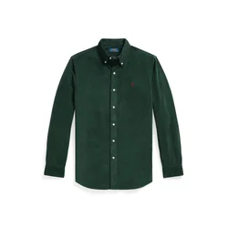 Polo Ralph Lauren Srajca 710853123500 Temno zelena Custom Fit