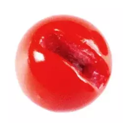 SOLDARINI FLY TUNGSTEN BEAD SLOT 2.5MM FLUO RED