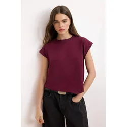 Trendyol Milla Ženska majica TWOSS26TS00253, Ljubičasta