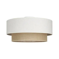 Plafonsko svetlo NATIA 1xE27/60W/230V prečnik 45 cm bela/braon