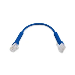 Ubiquiti UniFi Patch Cable U-Cable-Patch-RJ45-BL-50 Ultra-thin patch cable with GbE support and flexible, bendable boots for enhanced installation versatility, Bendable booted RJ45