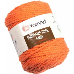 Yarn Art Macrame Rope 5 mm 5 mm 85 m 770 Light Orange Vrvica