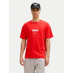 Jack & Jones Majica Club 12289868 Rdeča Relaxed Fit